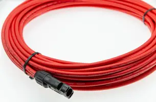 Solarkabel rød 4 mm² 20 m med MC4 plugger