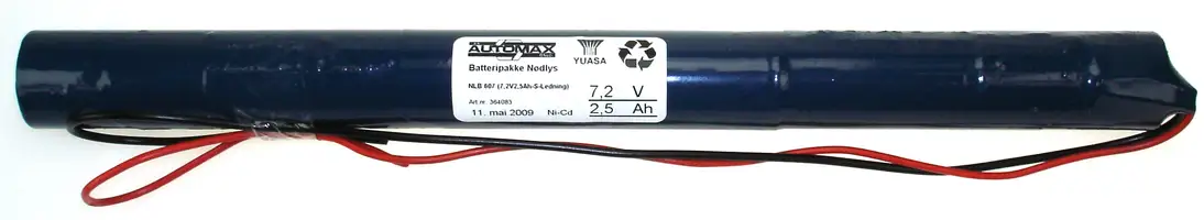 NLB 607(7,2V2,5Ah-S-ledning)
