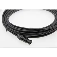 Solarkabel sort 4 mm² 20 m med MC4 plugger