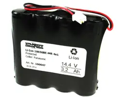 Li-Ion 18650BE-MR 4x1 Plugg 33 (14,4V-3200mAh)