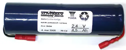 NLB 206  (2,4V4,5Ah-S-Fl. +-4,8 hunn)