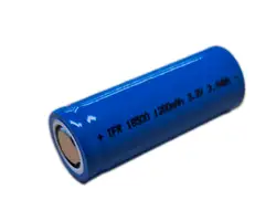 LiFePo4 IFR 18500 3,2 volt 1,2 Ah