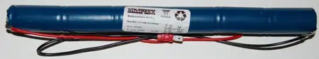 NLB 605(7,2V-1,8Ah-S-Ledning-4,8mm)
