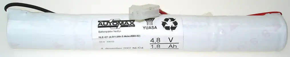 NLB 421 (4,8V-1,8Ah-S-Plugg 27)