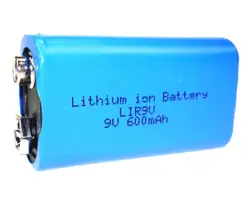 Li-Ion 6F22 9V 600mAh