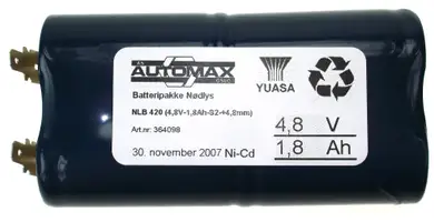 NLB 420 (4,8V-1,8Ah-S2-+4,8mm)