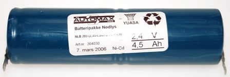 NLB 203  (2,4V4,5Ah-S-Fl.-4,8 +4,8)