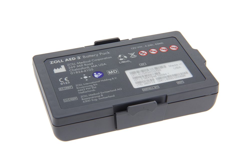 Original Lithium batteri til Zoll AED 3/BLS (12V 4,2Ah 43Wh)