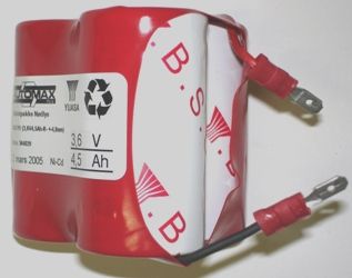 NLB 311 (3,6V4,5Ah-R Trekant- +-4,8mm)