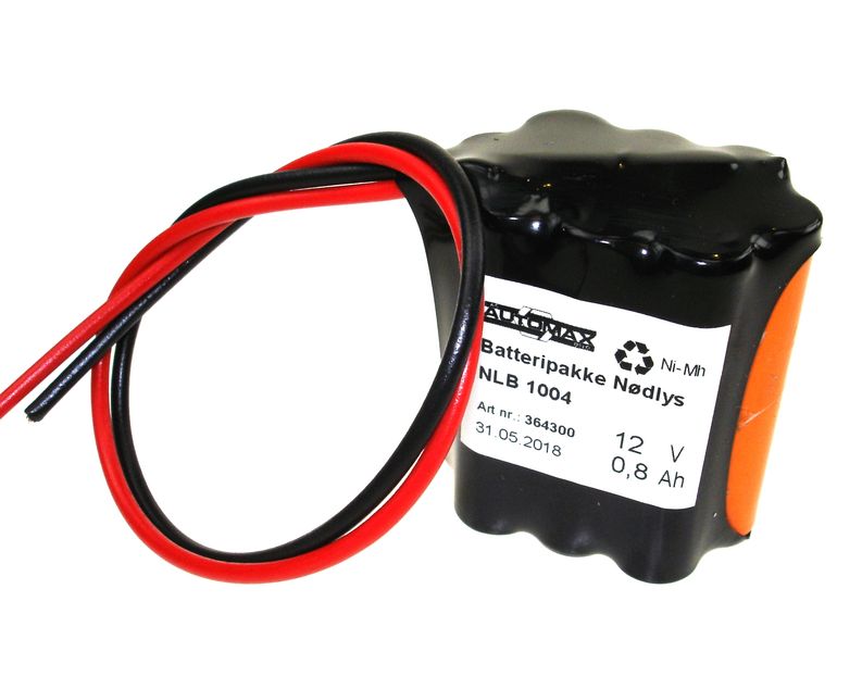 NLB 1004 (12V-0,8Ah-3R-Ledning 20cm)