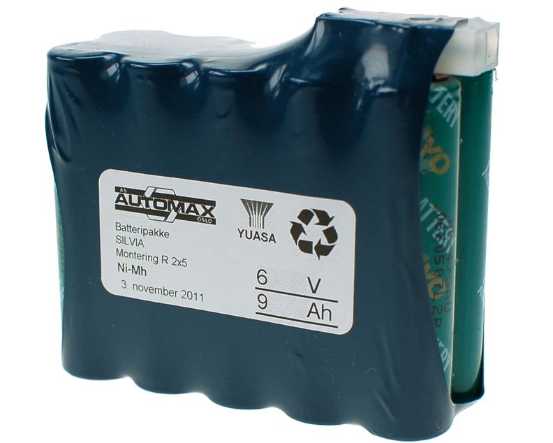 Silva batteripakke 6V-9Ah(A)(2x5)