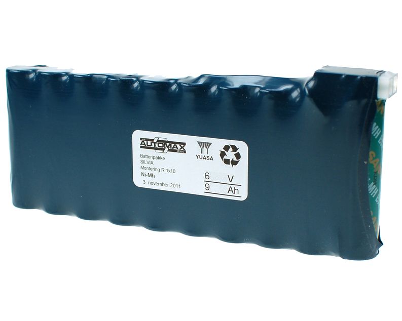 Silva batteripakke 6V-9Ah(A)(1x10)