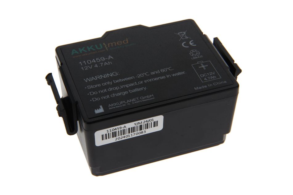 AKKUmed batteri til Philips HeartStart FR3 (12V 4,7Ah)