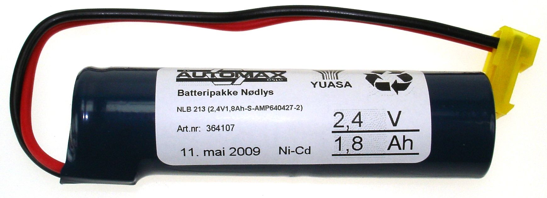 NLB 213 (2,4V1,8Ah-S-Plugg 14)
