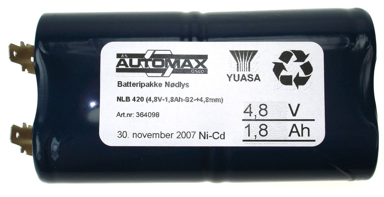 NLB 420 (4,8V-1,8Ah-S2-+4,8mm)